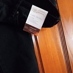 Super skinny black jeans